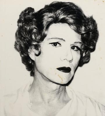 Andy Warhol, Small Acetate (Self-Portrait in Drag), 1980