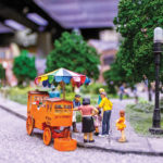 miniature model of an ice ball vendor