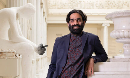 A portrait of Sohrab Mohebbi