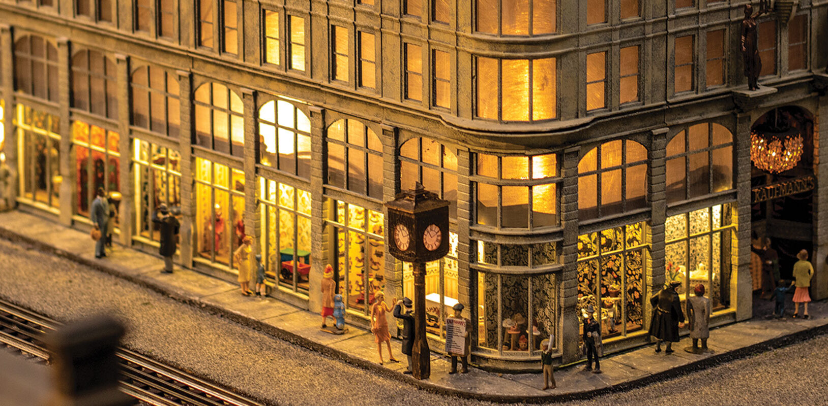 A replica of a vintage department store